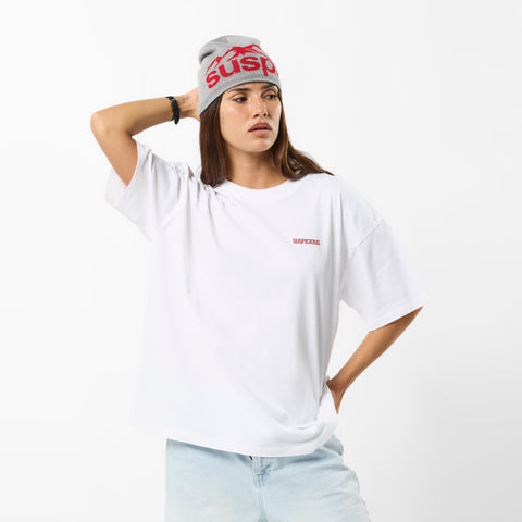 Winter1 / The Skier Tee - White