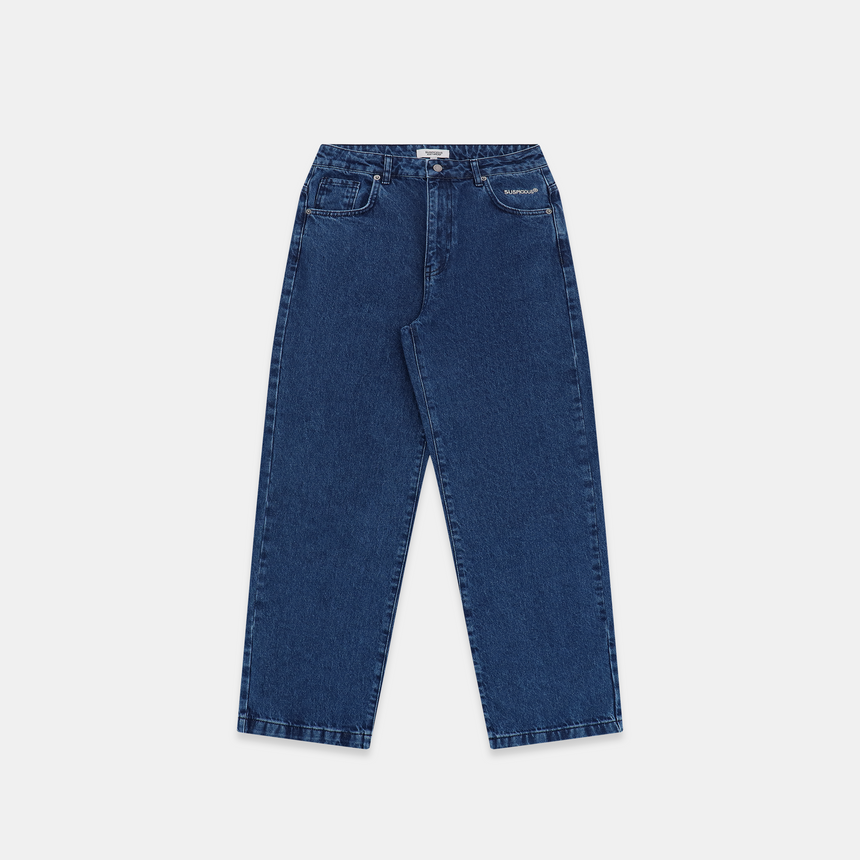 HEYCHIC Monty Dark Denim Wide Leg Jeans (Blue) main image 0