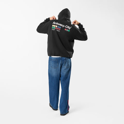 Store Excl. / The Antwerp City II Hoodie - Black