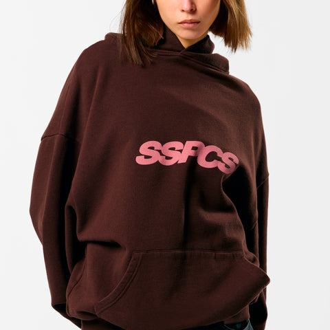 Camo / Track Hoodie - Burnt Mahogany