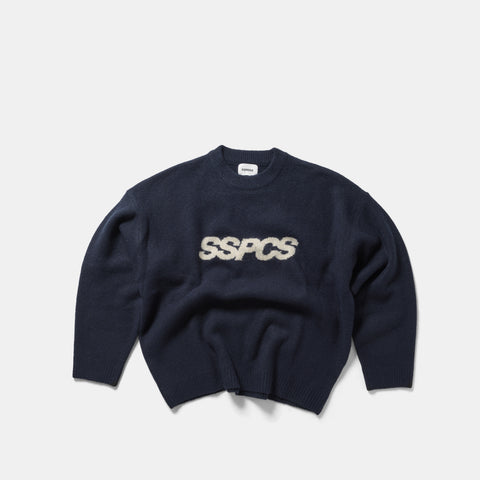 Fall 1 / Track Knitted Sweat - Navy