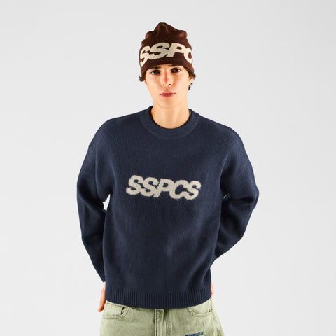 Fall 1 / Track Knitted Sweat - Navy