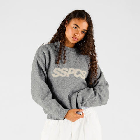 Fall 1 / Track Knitted Sweat - Neutral Heather