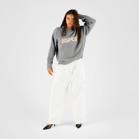Fall 1 / Track Knitted Sweat - Neutral Heather