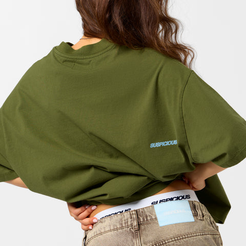 Bestsellers Variants / Track Tee - Deep Moss
