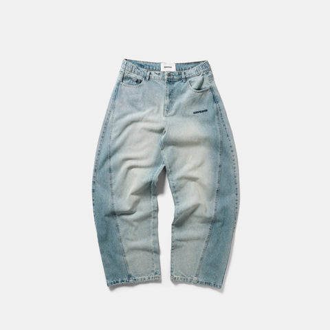Winter 1 / Two Tone Jeans - Bleached & Washed Blue