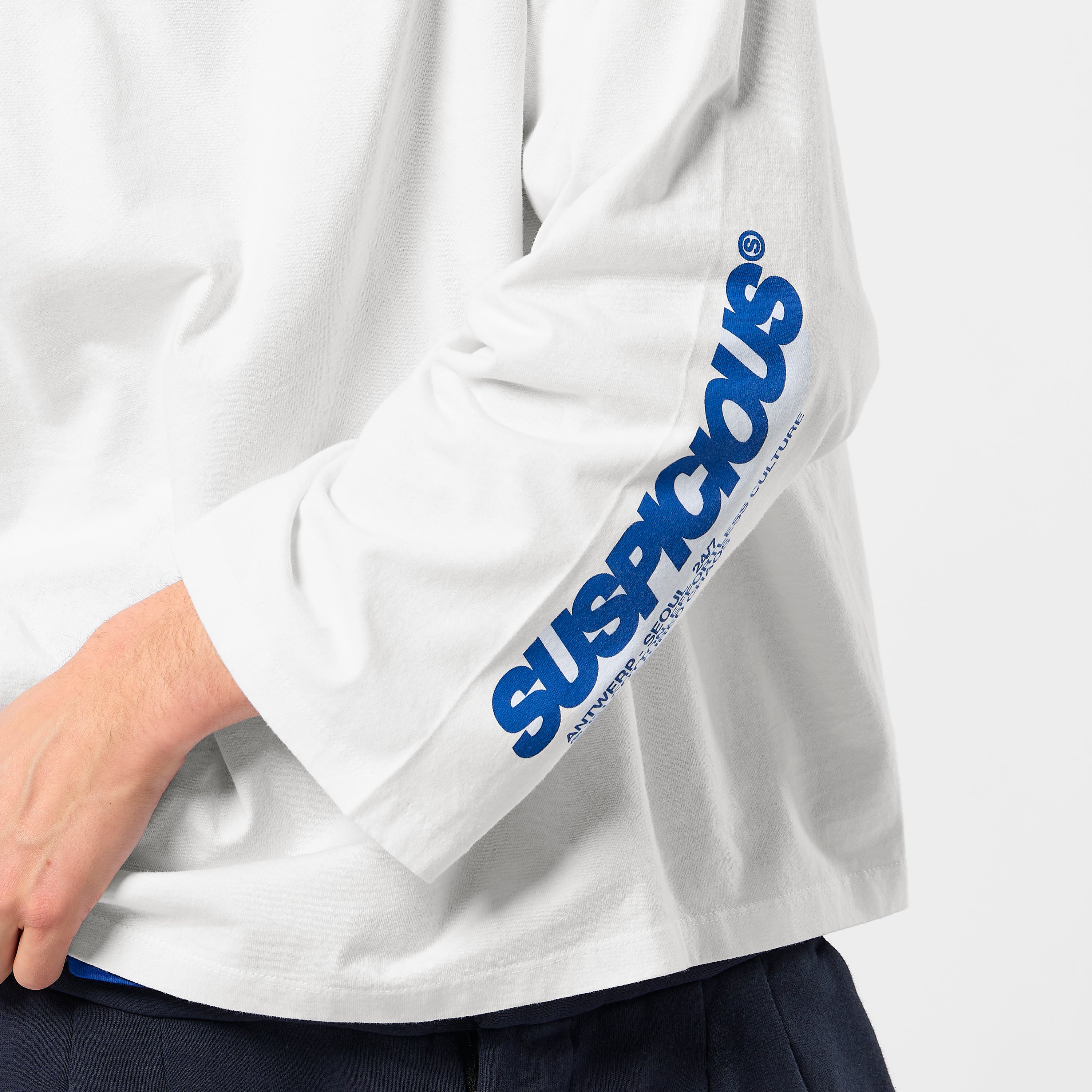 Up My Sleeve Longsleeve - White – Suspicious Antwerp