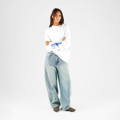 +351 Cotton / Up My Sleeve Longsleeve - White