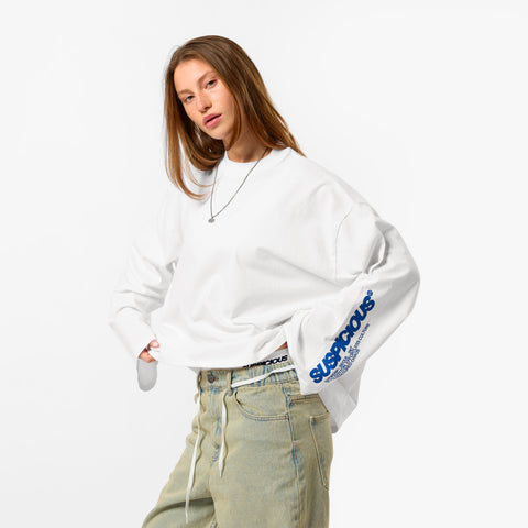 +351 Cotton / Up My Sleeve Longsleeve - White