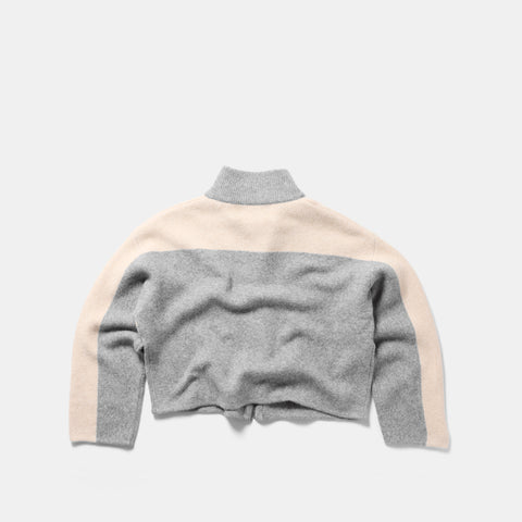 Waitlist / Val W Loose Knit Zip Up - Heather
