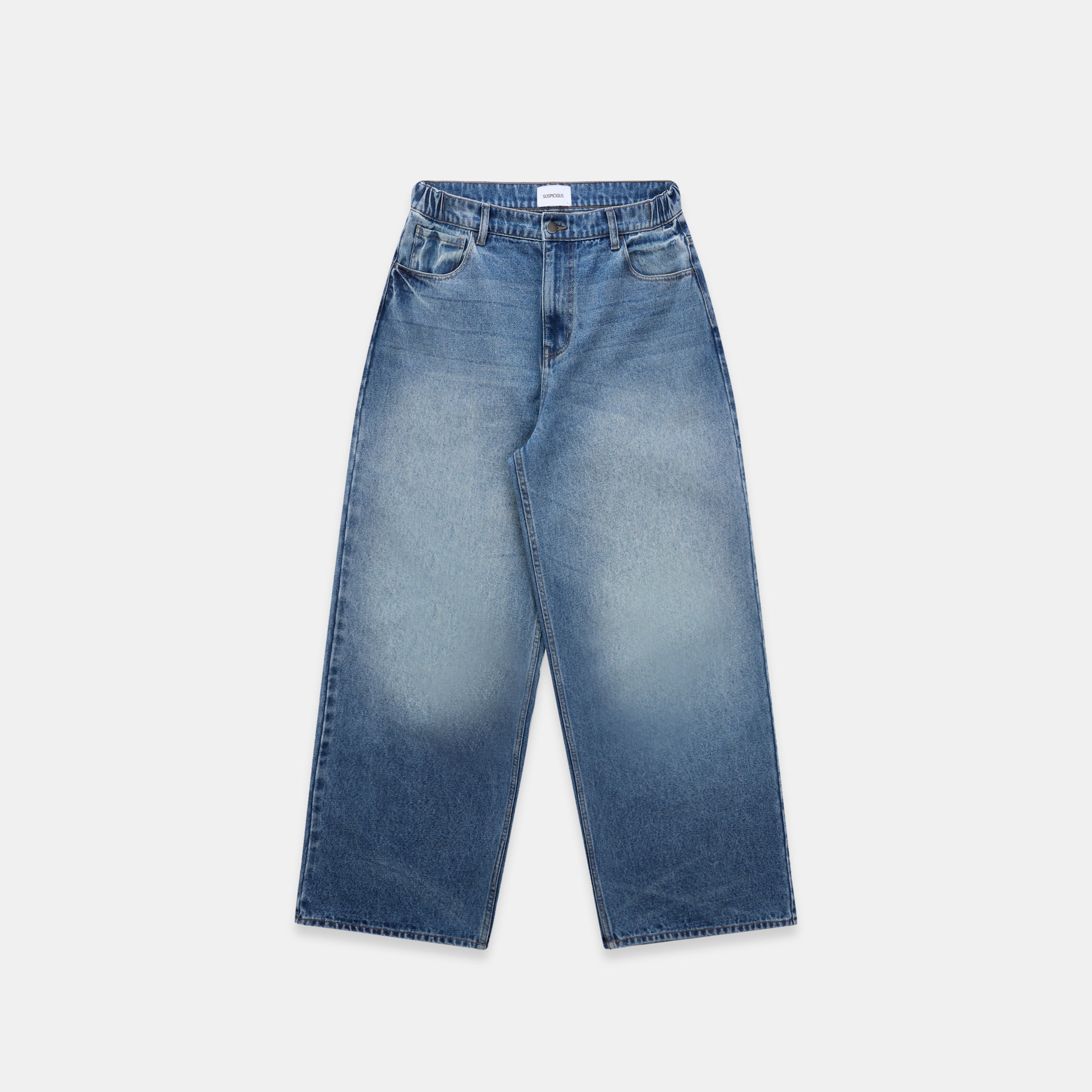 Vertified Baggy Jeans - Washed Blue – Suspicious Antwerp