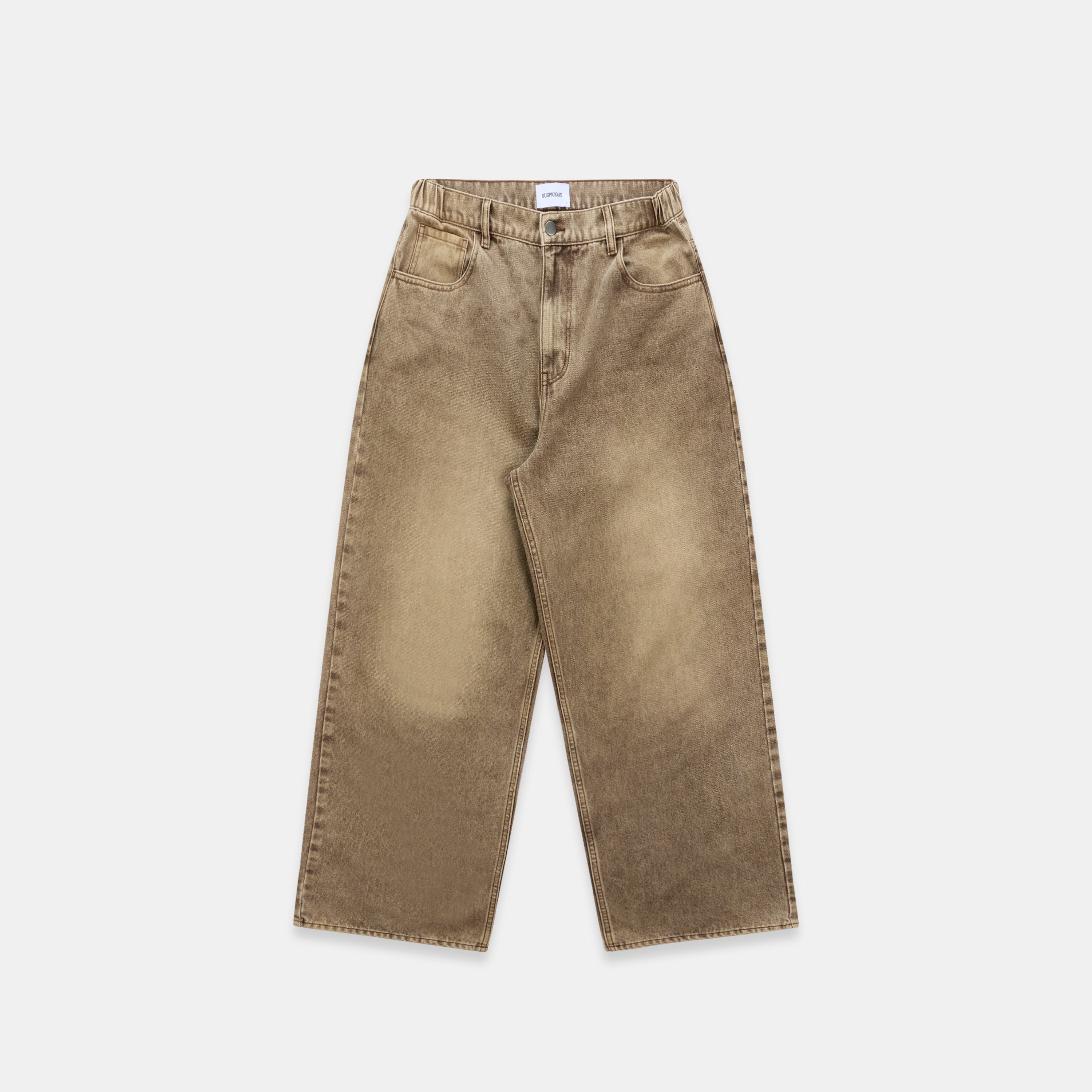 Vertified Baggy Jeans - Washed Brown – Suspicious Antwerp