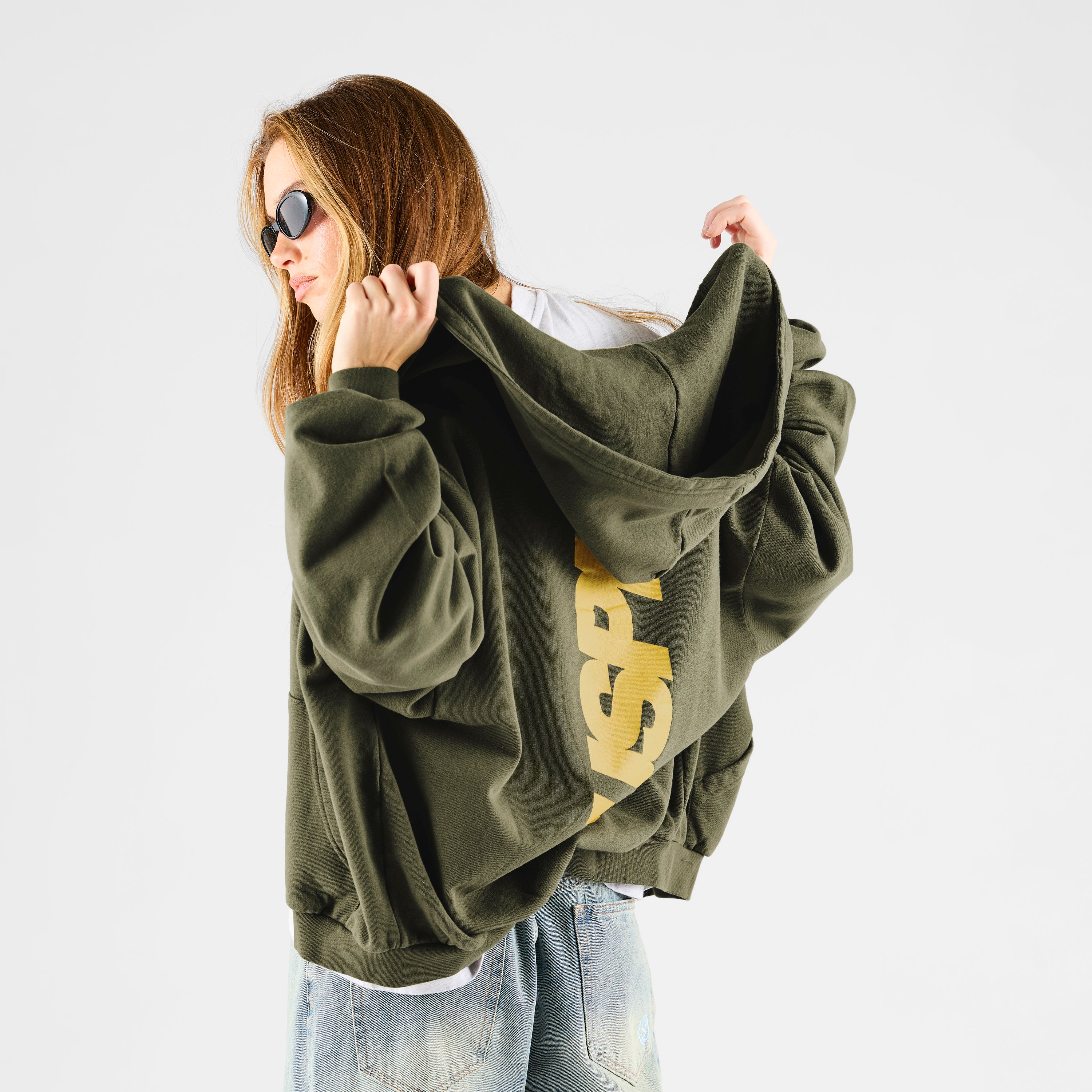 Vertified Zip-Up Hoodie - Khaki – Suspicious Antwerp