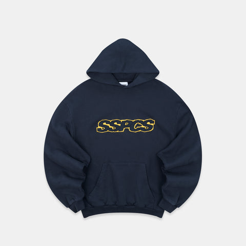 Summer Stripes / Yellow Layered SSPCS Applique Hoodie - Nightfall