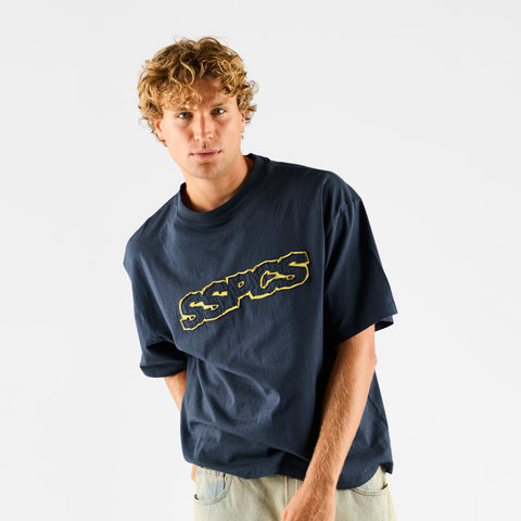 Summer Stripes / Yellow Layered SSPCS Applique Tee - Nightfall