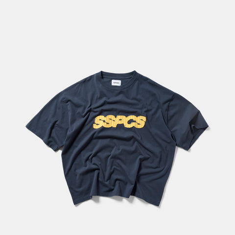Summer Stripes / Yellow Striped SSPCS Applique Tee - Nightfall
