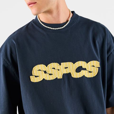 Summer Stripes / Yellow Striped SSPCS Applique Tee - Nightfall