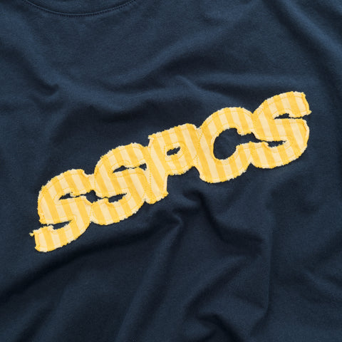 Summer Stripes / Yellow Striped SSPCS Applique Tee - Nightfall
