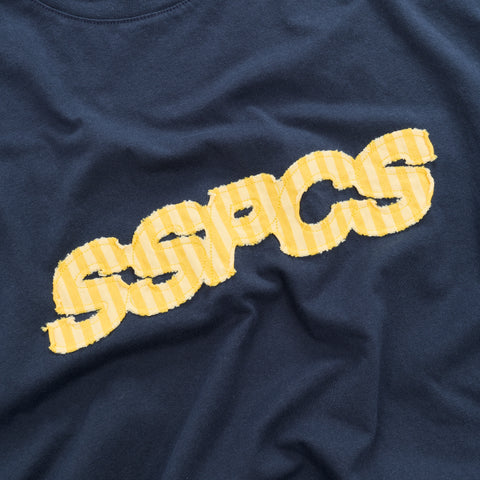 Summer Stripes / Yellow Striped SSPCS Applique Tee - Nightfall