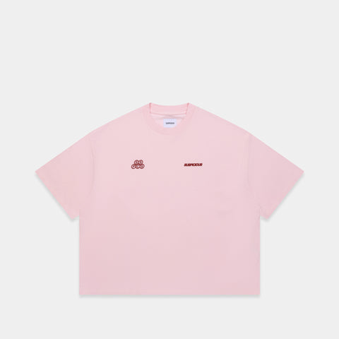Summer / Offset Tee - Baby Pink