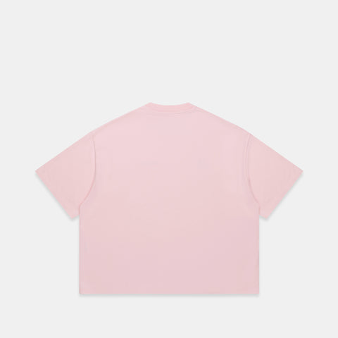 Summer / Offset Tee - Baby Pink