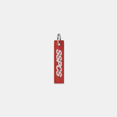 PL / Track Embroidered Keychain - Red