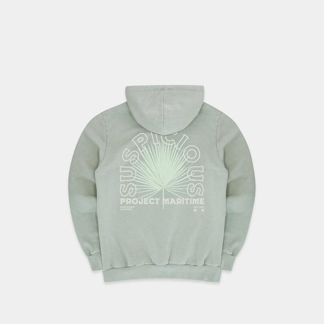(Project Maritime) The Deep Coral Odyssey Hoodie - Laurel