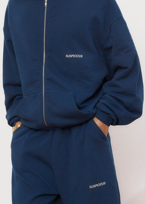 PL / The Essentials Zip-Up Hoodie - Navy